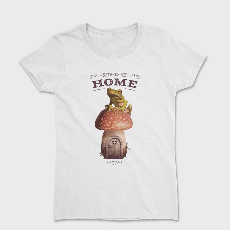 Nature Is My Home Frog, Women's T-Shirt