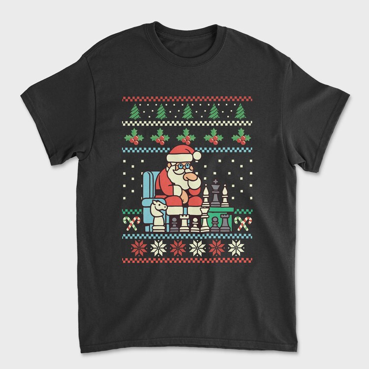 Santa Chess, Унисекс Мъжка Тениска