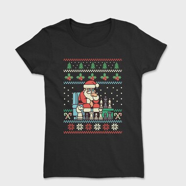 Santa Chess, Women's T-Shirt