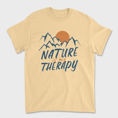 Nature Is My Therapy, Unisex Men's T-Shirt