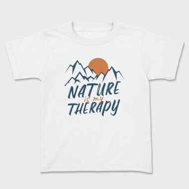 Nature Is My Therapy, Kids' T-Shirt