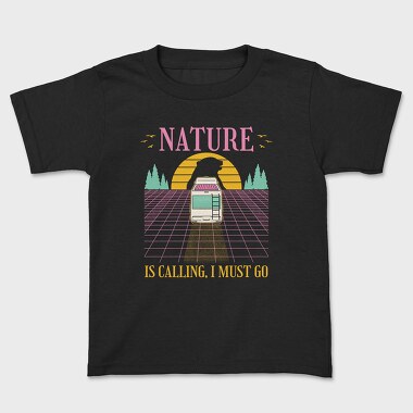 Nature Vaporwave, Kids' T-Shirt