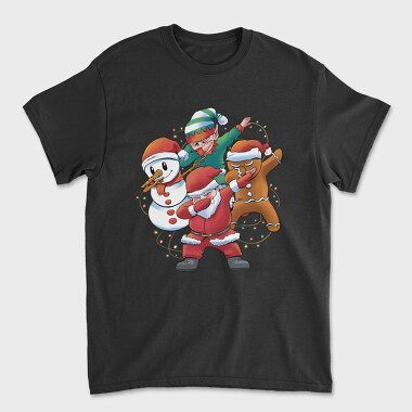 Santa Friends Dabbing, Unisex Men's T-Shirt