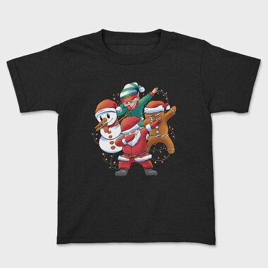 Santa Friends Dabbing, Kids' T-Shirt