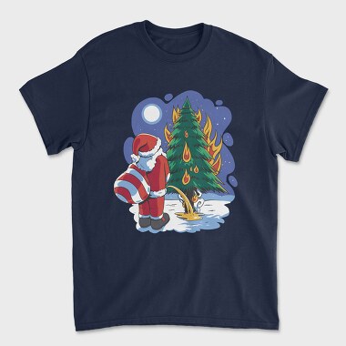 Santa Tree Pee, Unisex Men's T-Shirt