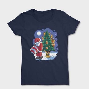 Santa Tree Pee, Women's T-Shirt