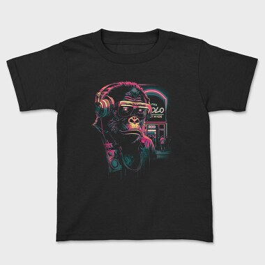 Neon Gorilla, Kids' T-Shirt