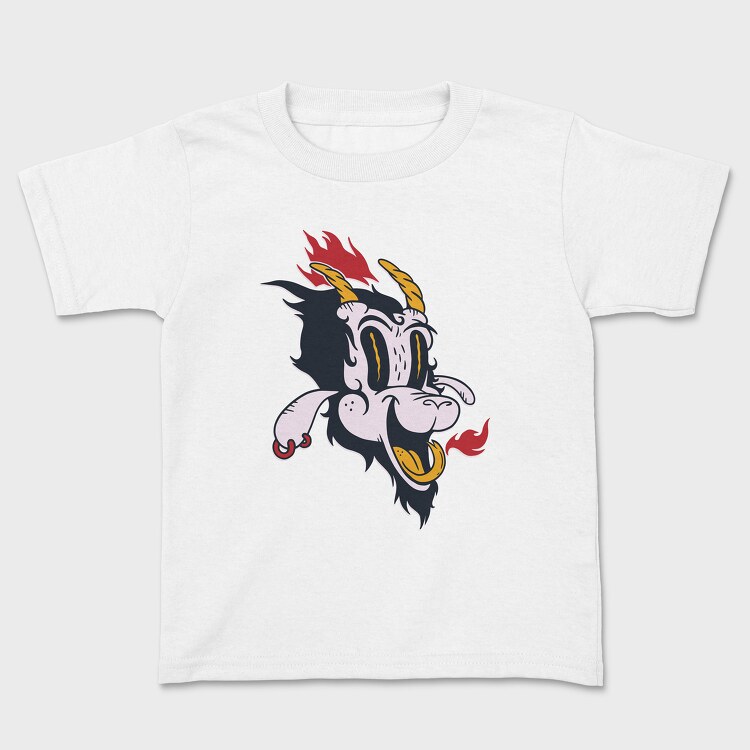 Satan Cartoon, Kids' T-Shirt