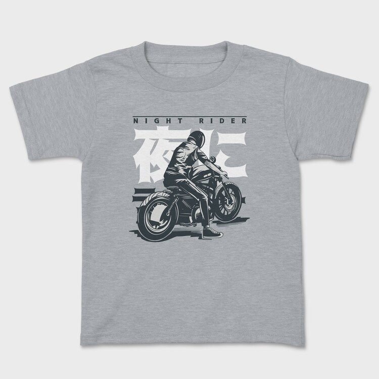 Night Rider, Kids' T-Shirt