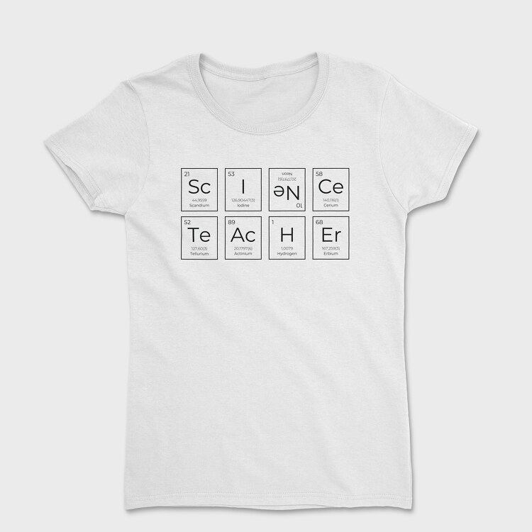 Science Teacher Elements, Women's T-Shirt