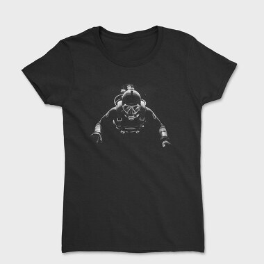 Scuba Diver Monochrome Front View, Women's T-Shirt