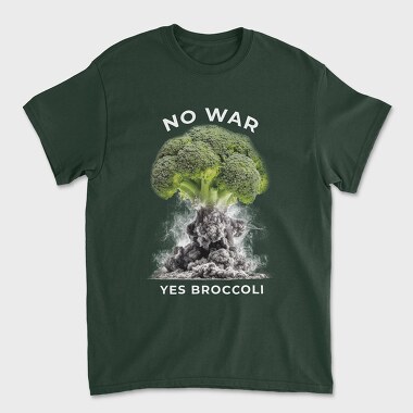 No War Yes Brocoli, Унисекс Мъжка Тениска