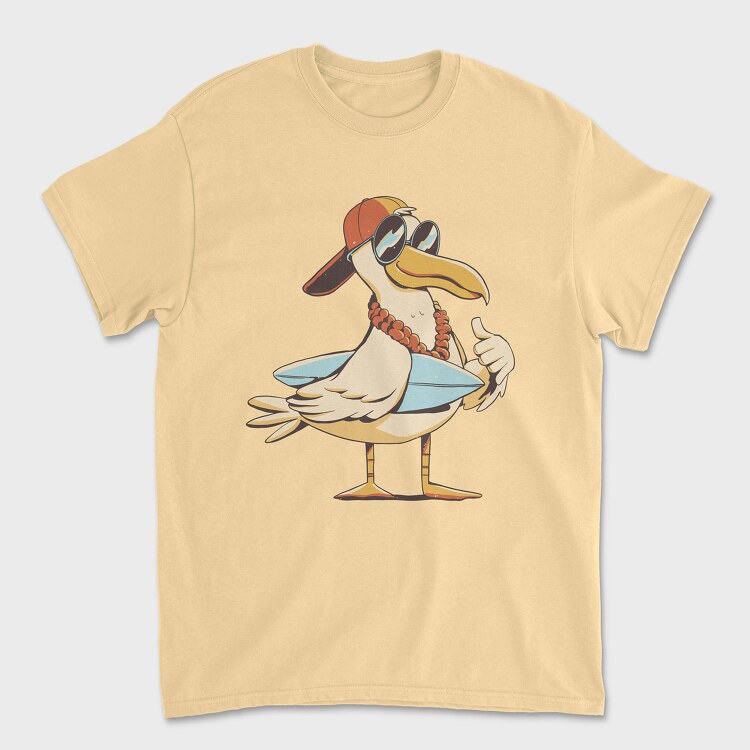 Seagull Summer Surf, Unisex Men's T-Shirt