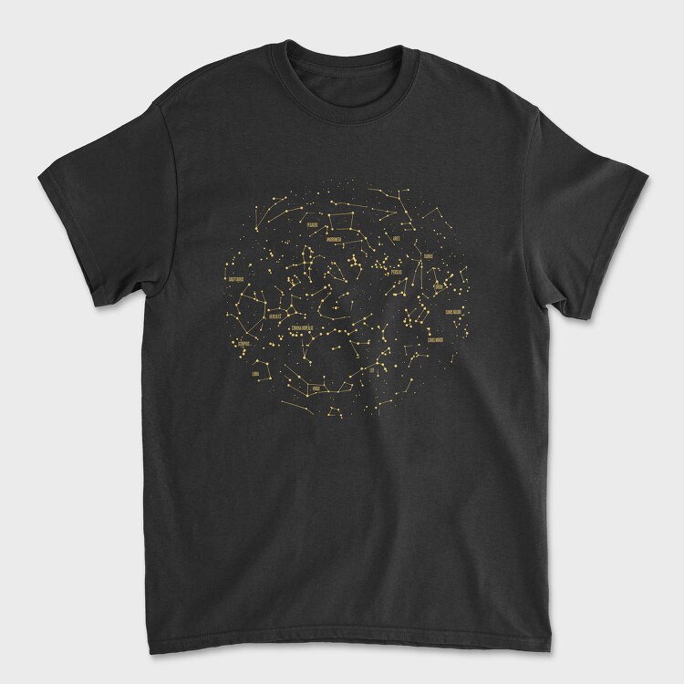 North Constellations, Unisex Men's T-Shirt