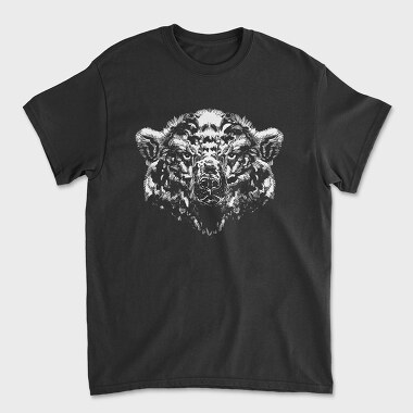Shaded Polar Bear, Unisex Men's T-Shirt