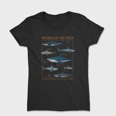 Sharks of the Deep, Women's T-Shirt