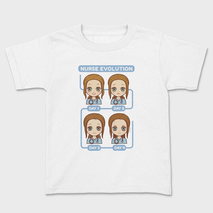 Nurse Evolution, Kids' T-Shirt