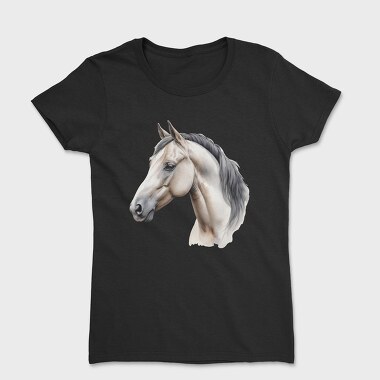 Side View Realistic Horse, Women's T-Shirt