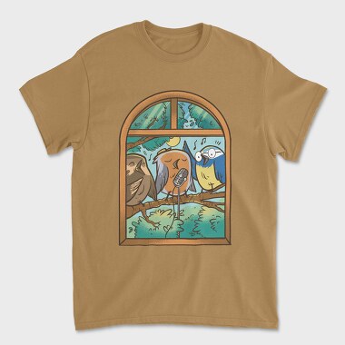 Singing Birdss, Unisex Men's T-Shirt