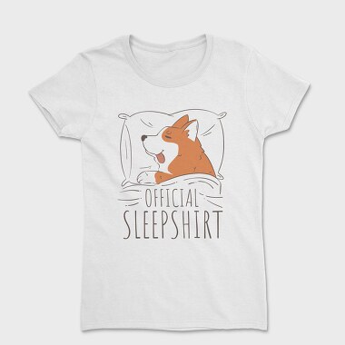 Official Sleep Shirt Corgi, Women's T-Shirt