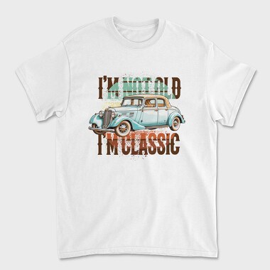Old Car Quote, Унисекс Мъжка Тениска