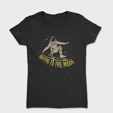 Skating to the Moon, Women's T-Shirt