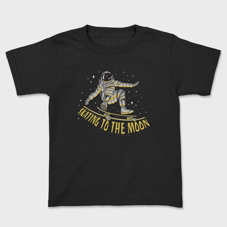 Skating to the Moon, Kids' T-Shirt