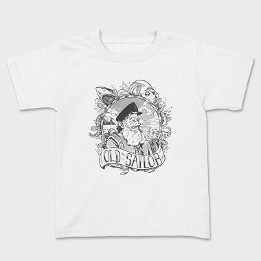Old Sailor Black, Kids' T-Shirt