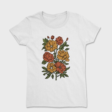 Orange Flowers, Дамска Тениска