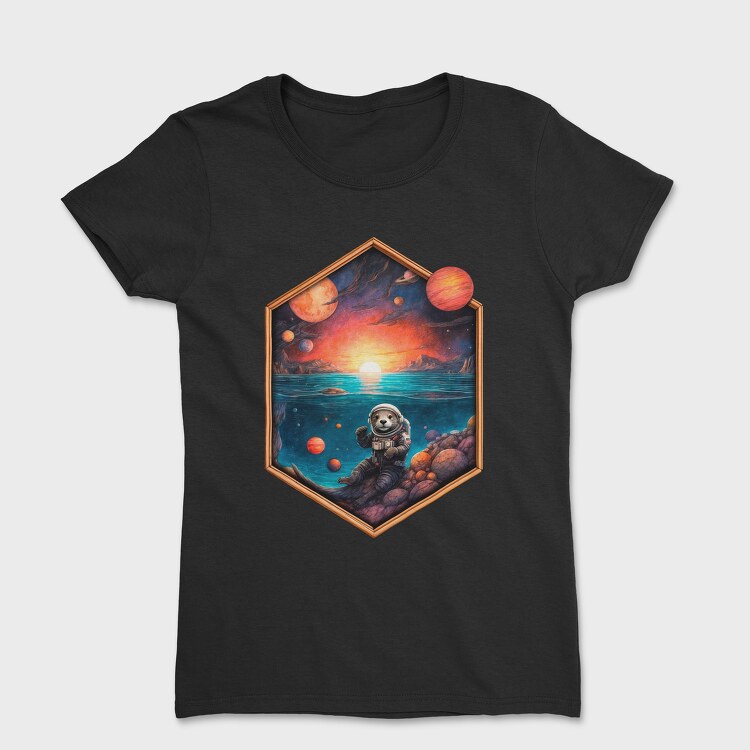 Otter Astronaut, Women's T-Shirt