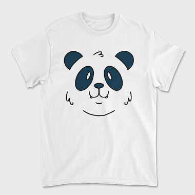 Panda Face, Unisex Men's T-Shirt