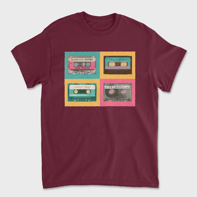 Pastel Cassettes, Unisex Men's T-Shirt