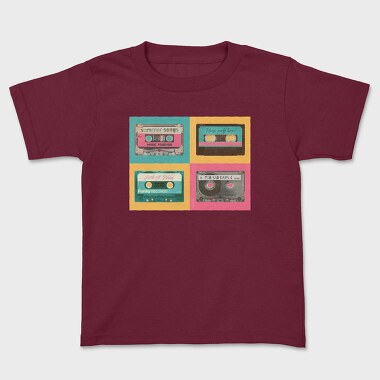Pastel Cassettes, Kids' T-Shirt