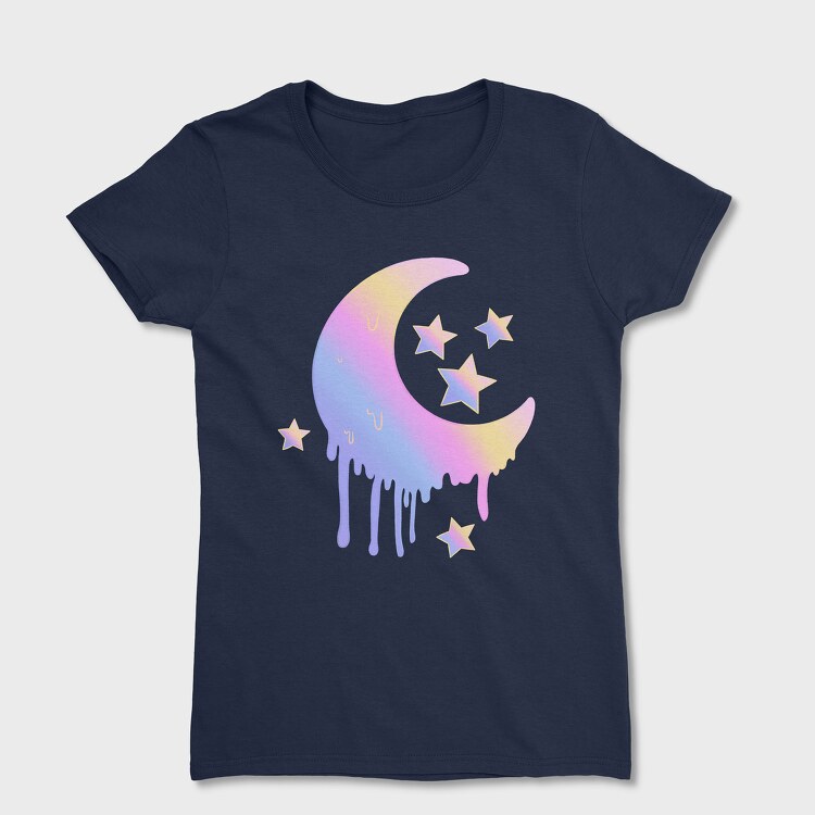 Pastel Moon, Women's T-Shirt