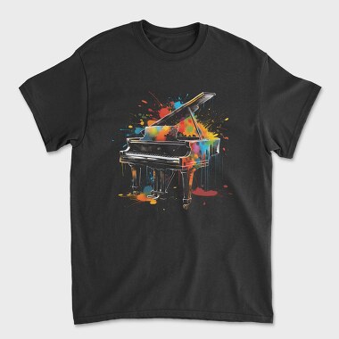 Piano, Unisex Men's T-Shirt