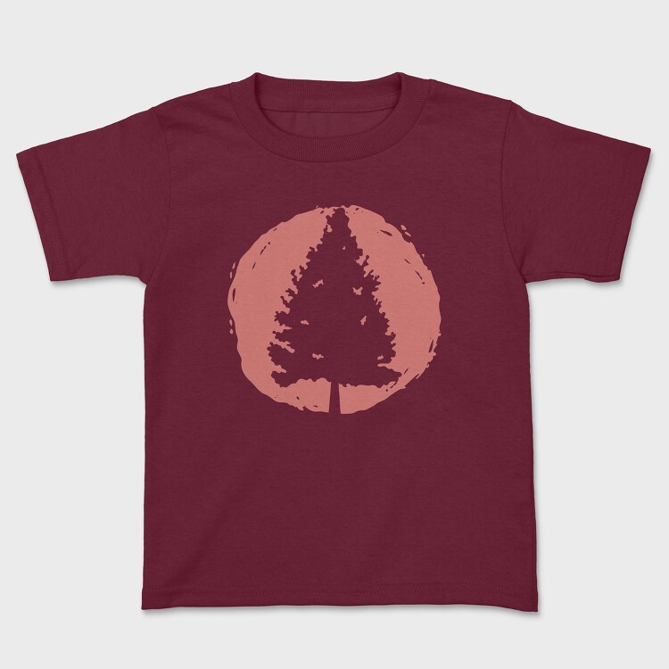 Pine Tree Sunset, Kids' T-Shirt
