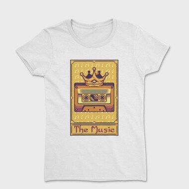 Pixelart Tarot Card the Music, Women's T-Shirt