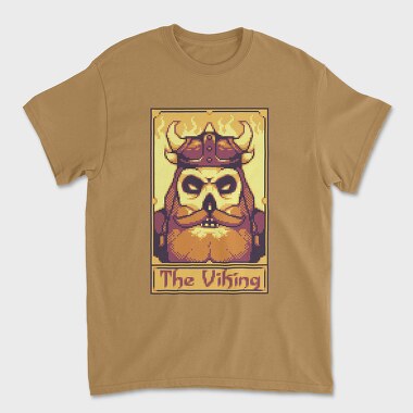 Pixelart Tarot Card the Viking, Unisex Men's T-Shirt