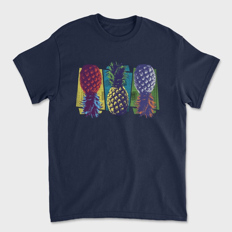 Pop Art Pineapple, Unisex Men's T-Shirt