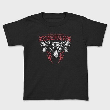 Power Unleashed Doberman, Kids' T-Shirt