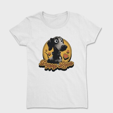 Puppy Love Retro, Women's T-Shirt