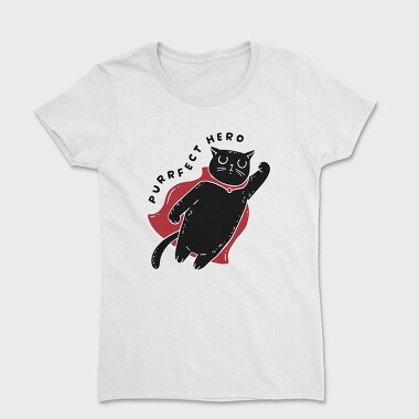 Purrfect Hero, Women's T-Shirt