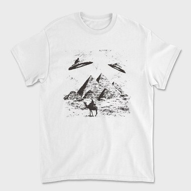 Pyramid Ufo, Unisex Men's T-Shirt
