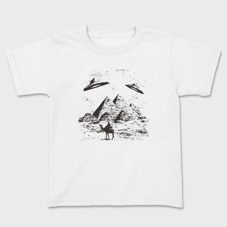 Pyramid Ufo, Kids' T-Shirt
