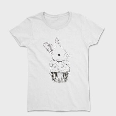 Rabbit and Mushroom, Women's T-Shirt