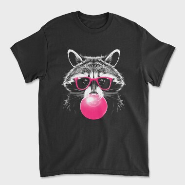 Raccoon Bubblegum, Unisex Men's T-Shirt