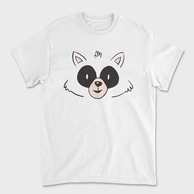 Raccoon Face, Unisex Men's T-Shirt
