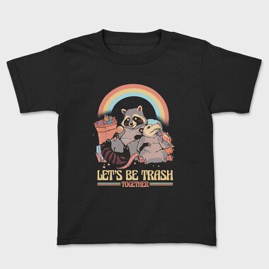 Raccoon Possum Garbage Rainbow, Kids' T-Shirt
