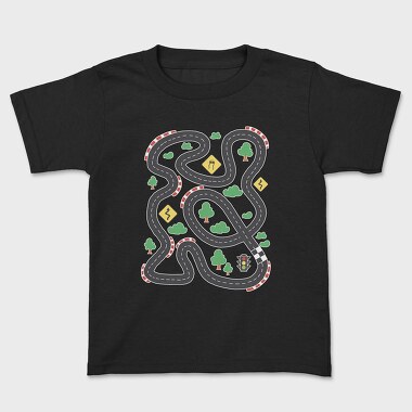 Race Track Kids, Kids' T-Shirt