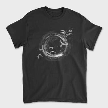 Ink Birds Flying, Unisex Men's T-Shirt